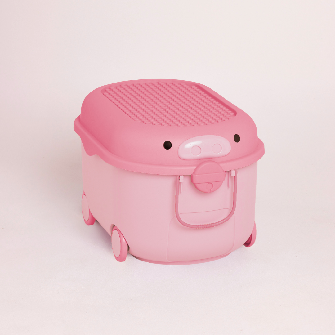 Ride a Long Storage - Powder Pink Pig - Large