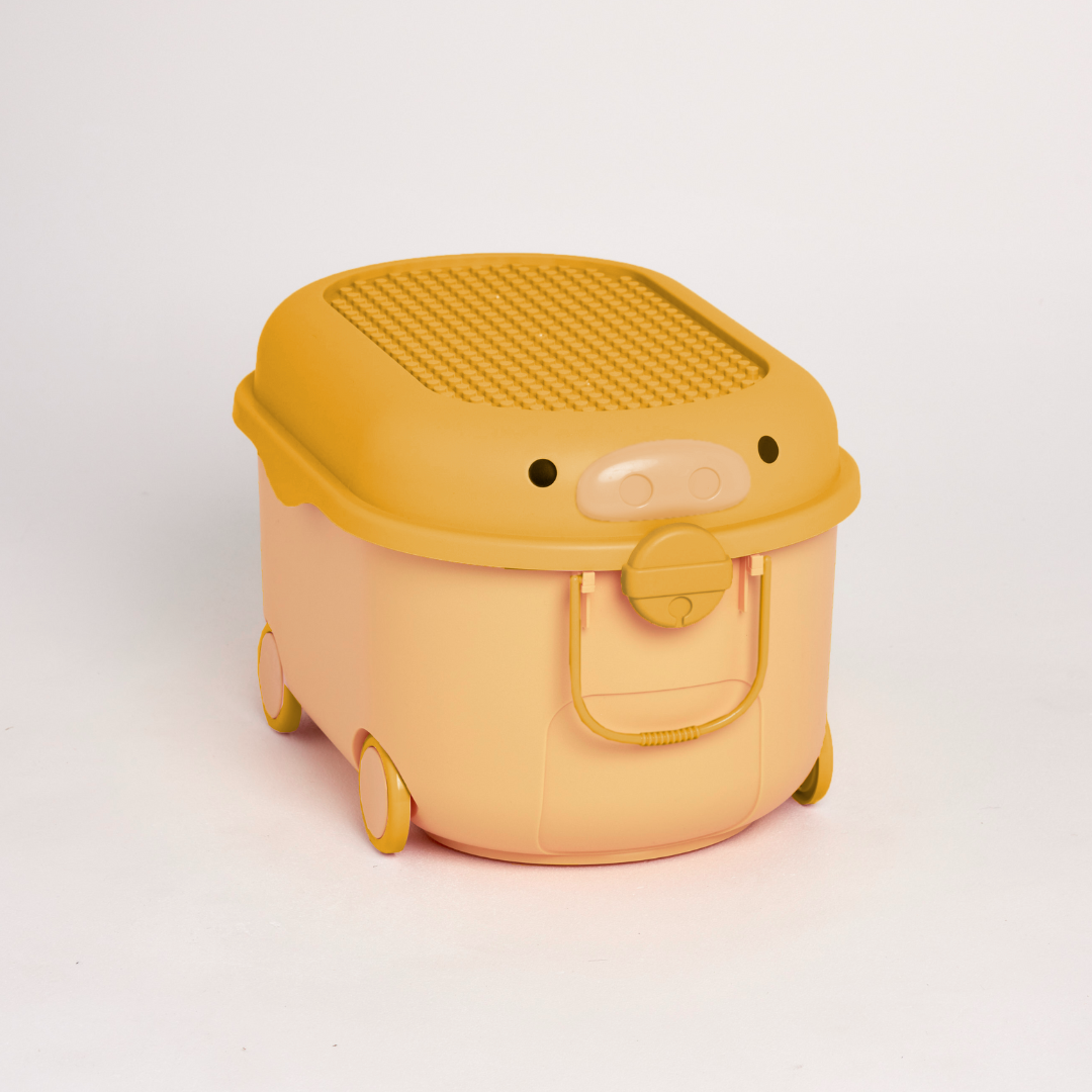Ride a Long Storage - Popcorn Yellow Pig - Large