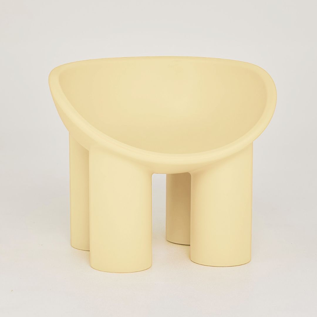 Limited Edition - Upright Replica Roly Chairs - Lemon Curd