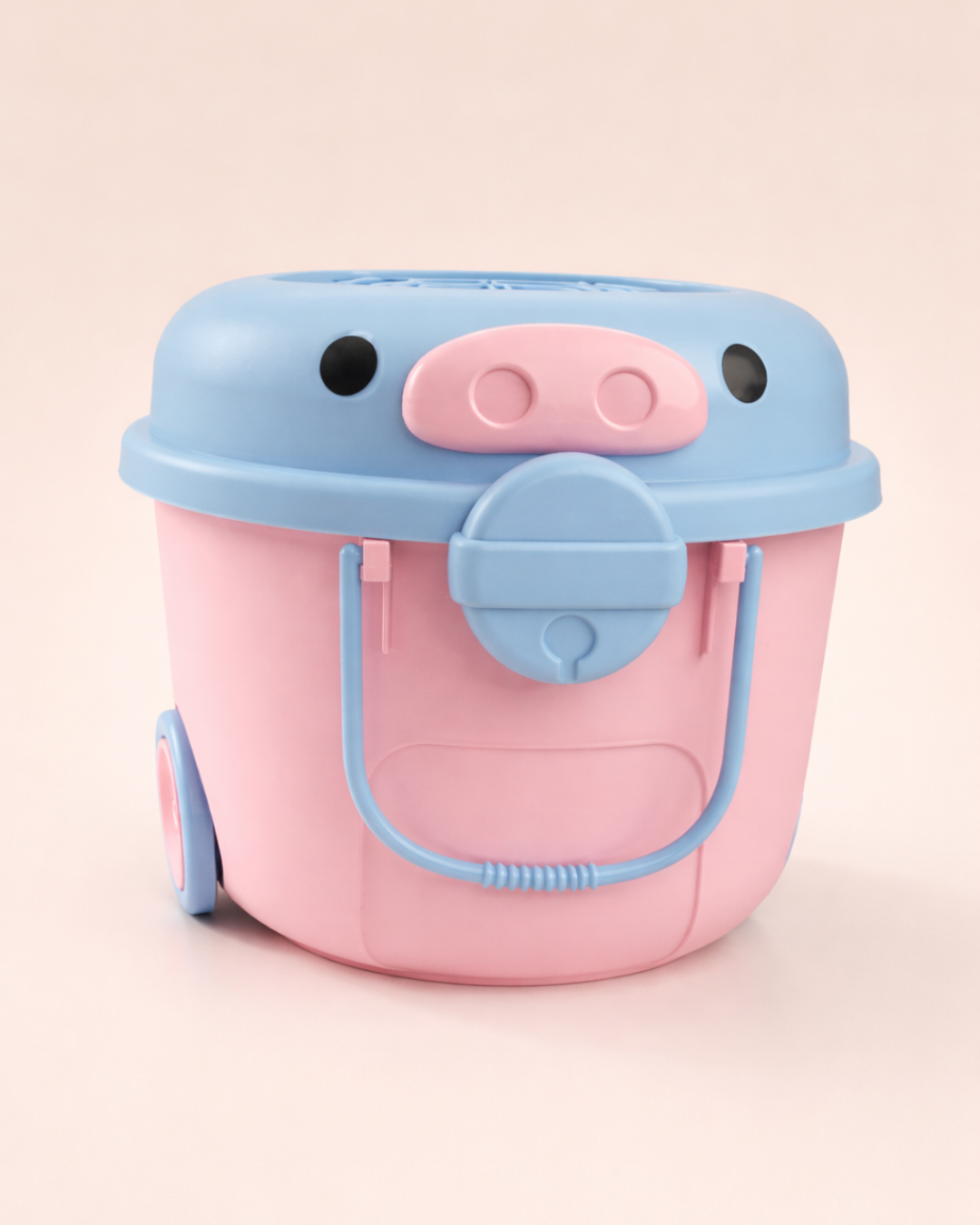Ride a Long Storage - Blue and Pink Pig - Medium