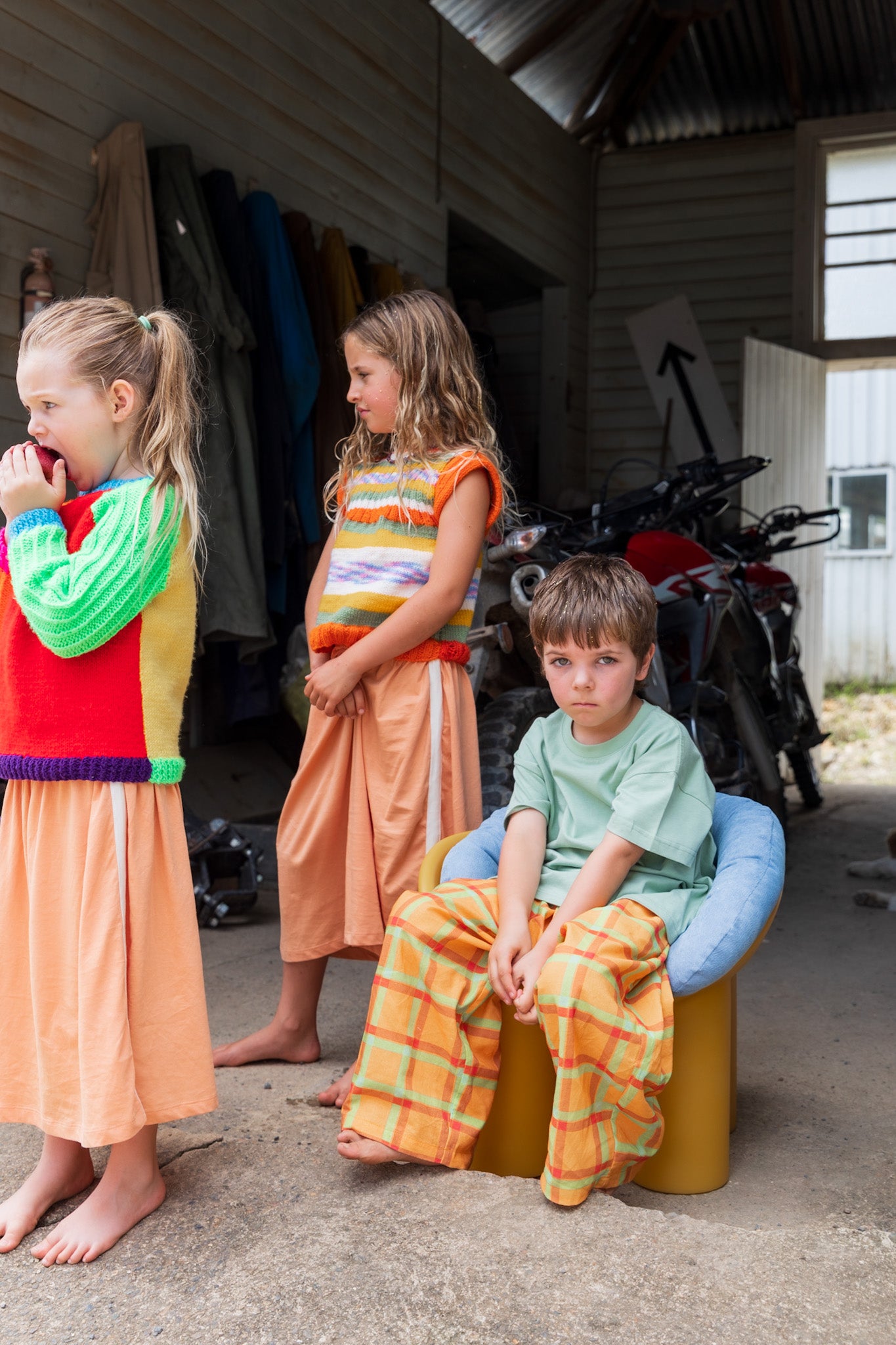 Roly Poly Cushion - Denim