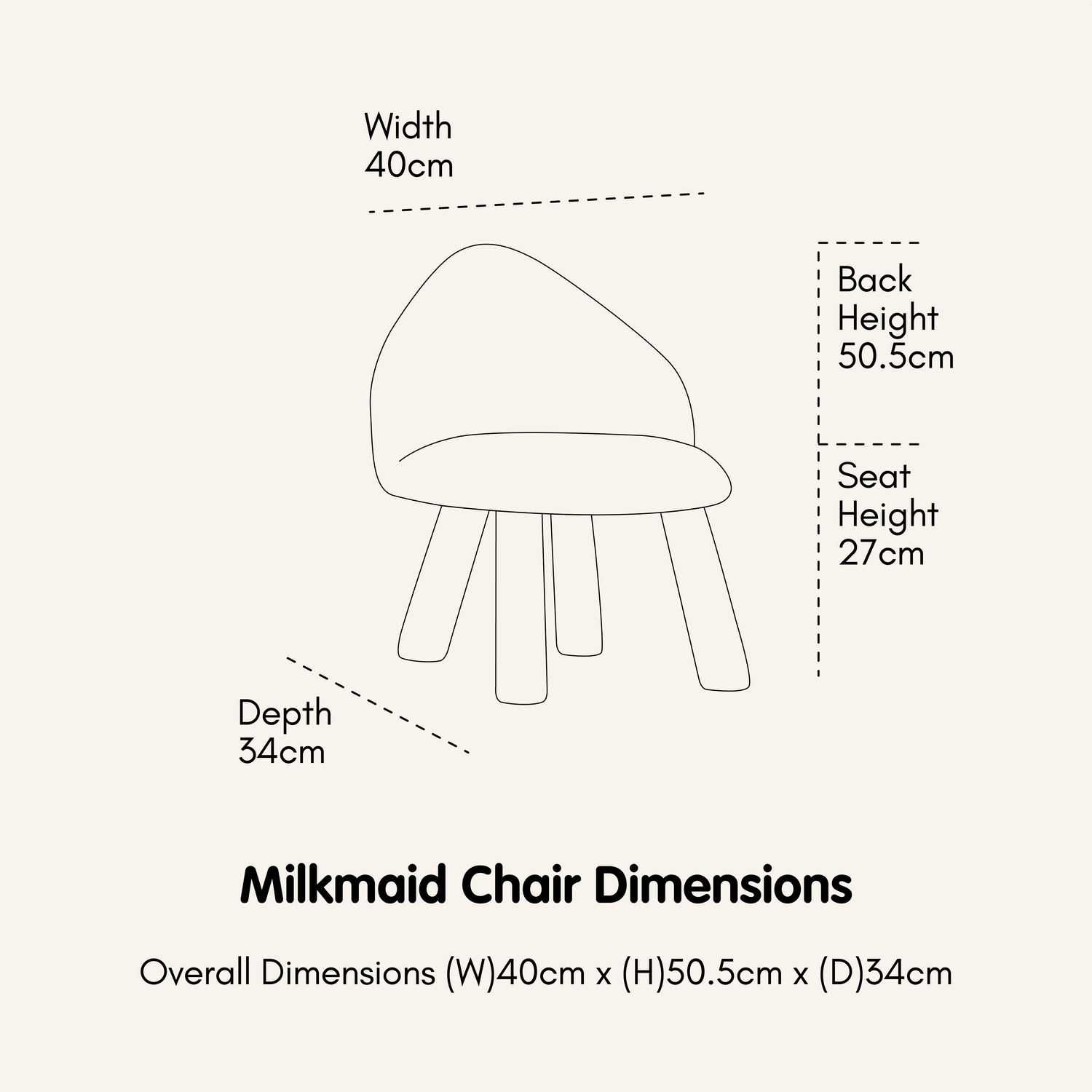 Milkmaid Chairs - Vanilla