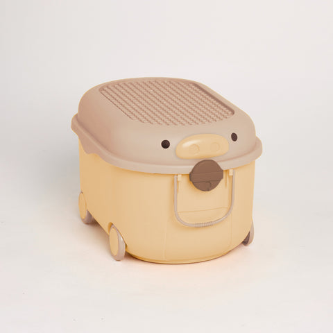 'Ride a Long Storage' - Almond Milk Pig  - Large