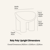 Upright - Replica Roly Chairs - Ruby – Cowrie & Conch