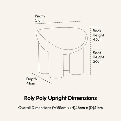 Upright - Replica Roly Chairs - Blush