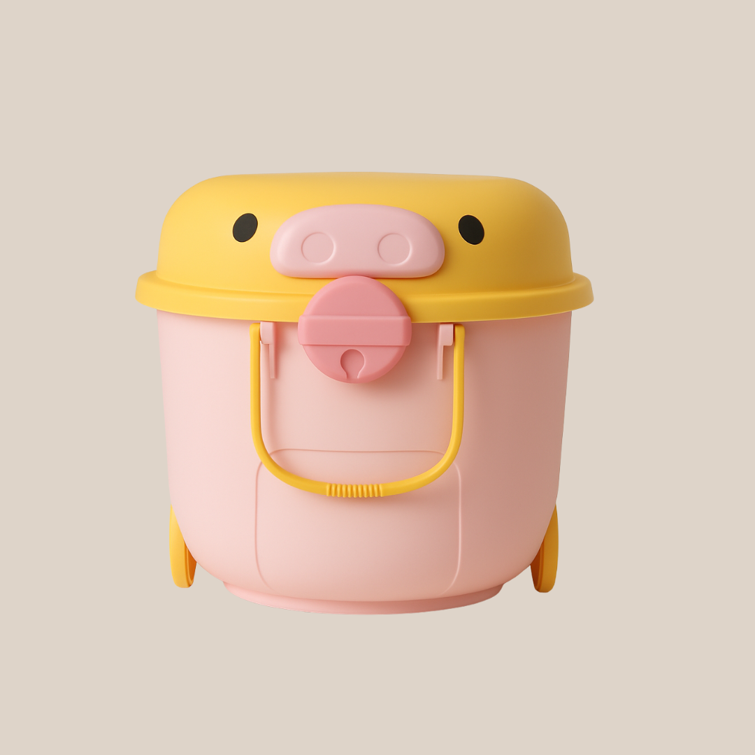 Ride a Long Storage - Pink and Yellow Pig