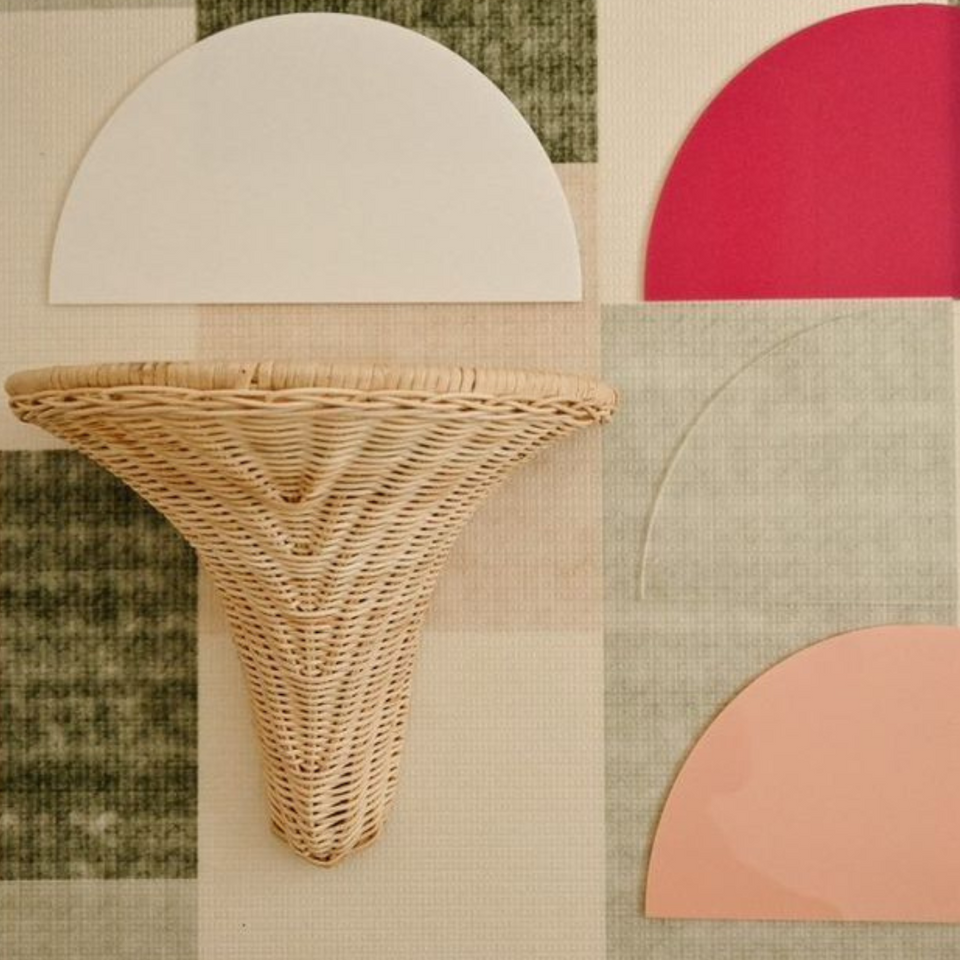 'Coney Island' Shelves in Rattan